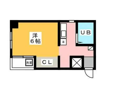 Fアングル361(1K/2階)の間取り写真