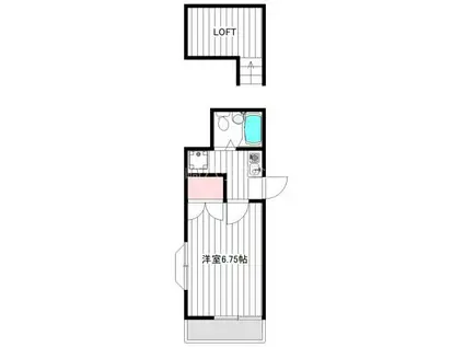 エスタ中野(1K/2階)の間取り写真