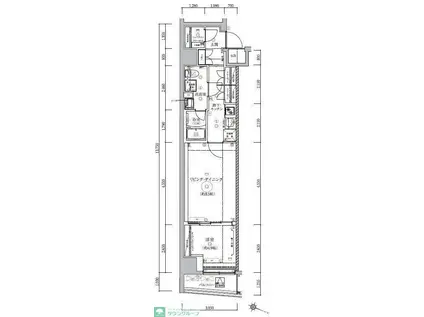 WEAVE BASE -ITABASHI HONCHO(1LDK/3階)の間取り写真