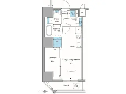 ルフォンリヴェント池袋(1LDK/13階)の間取り写真