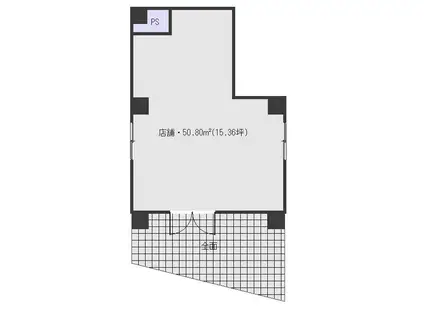 パインウエスト豊岡(ワンルーム/1階)の間取り写真