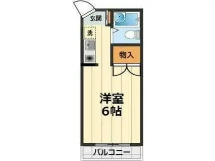 ラフォルテ生田(ワンルーム/1階)の間取り写真