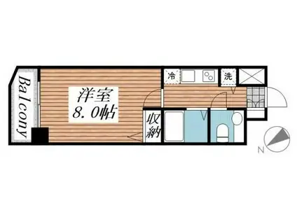 メゾン・ド・ヴィレ目黒(1K/7階)の間取り写真