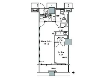 THE TOKYO TOWERS MID TOWER ザ・東京タワーズ(1LDK/29階)の間取り写真