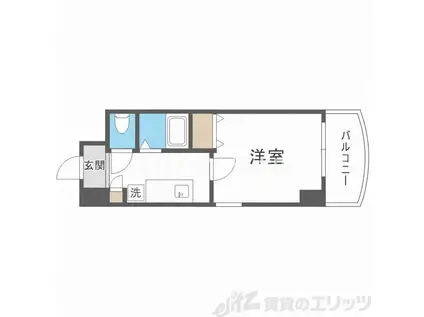 HOPECITY天神橋(1K/7階)の間取り写真