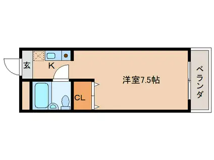 三芳ビル(1K/3階)の間取り写真