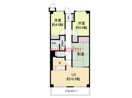 ライフ18(2SLDK/3階)の間取り写真