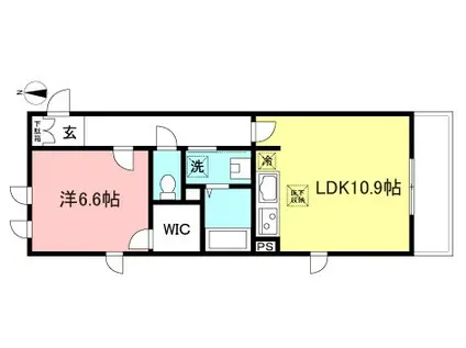 FELICE(1LDK/3階)の間取り写真