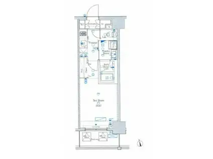 XEBEC両国(1K/8階)の間取り写真