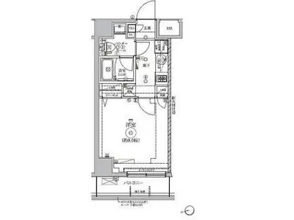 RELUXIA CITY東向島(1K/2階)の間取り写真