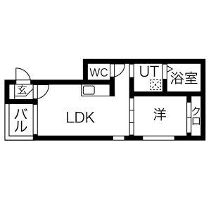 EMPIRESTATE(1LDK/3階)の間取り写真