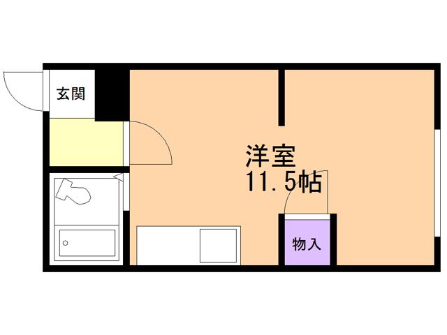 アバンセ20(ワンルーム/2階)の間取り写真