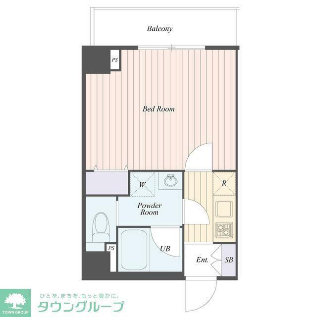 B CITY APARTMENT TOKYO NERIMA(1K/4階)の間取り写真