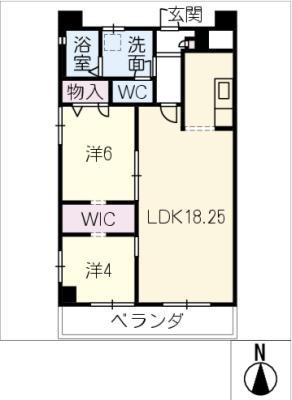 日の丸第一ビル(2LDK/2階)の間取り写真