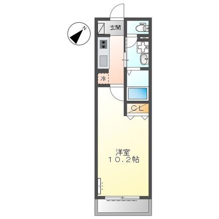 ファミリア池上(1K/1階)の間取り写真