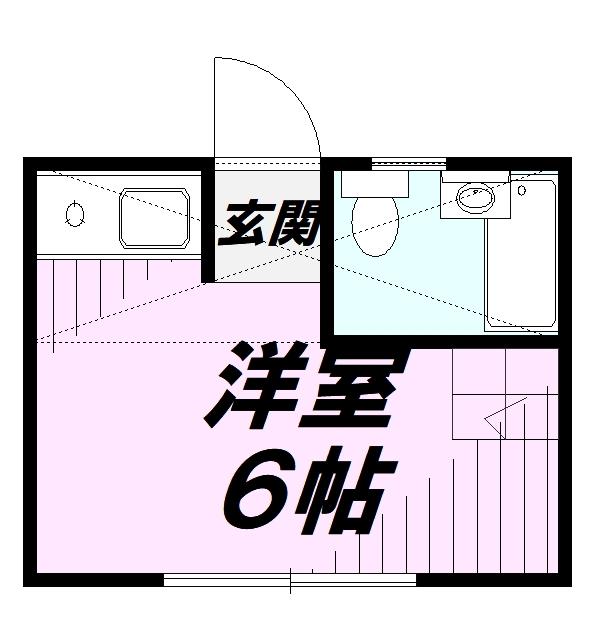 アパルトヴィヴィアン(ワンルーム/1階)の間取り写真