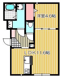 ルミエール戸越銀座(1LDK/1階)の間取り写真