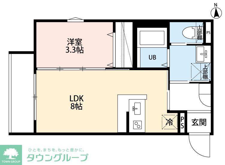 ROBOT HOME 相模原II(1LDK/2階)の間取り写真