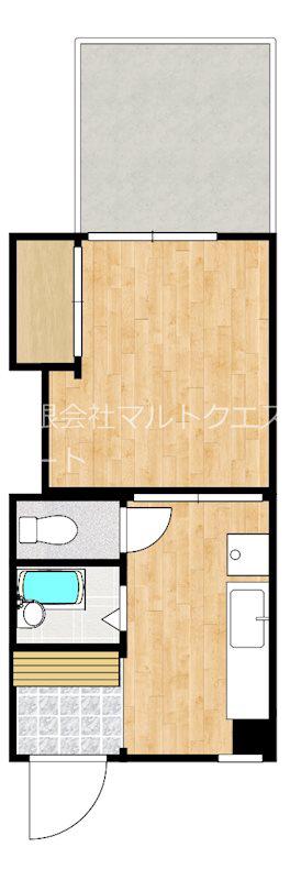 LIBERTE84(1K/2階)の間取り写真