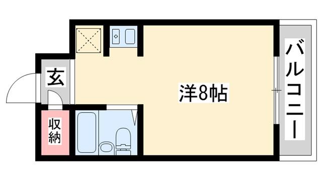 第15サンライズイトウ(ワンルーム/3階)の間取り写真
