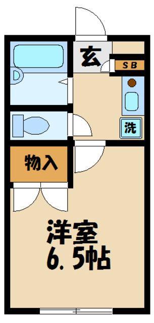 BE GLAD(1K/3階)の間取り写真