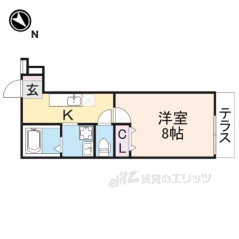 フジパレス萱島信和町1番館(1K/3階)の間取り写真