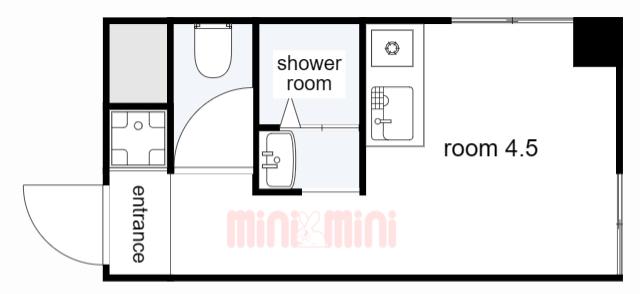 深江本町マンション(ワンルーム/2階)の間取り写真