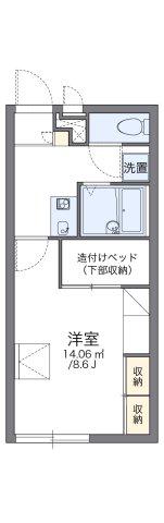 レオパレスヴェルドミール(1K/2階)の間取り写真