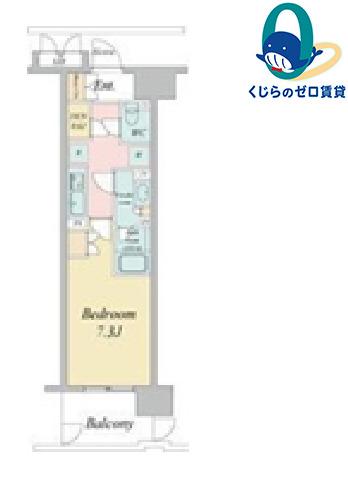 ラフィシア上前津(1K/8階)の間取り写真