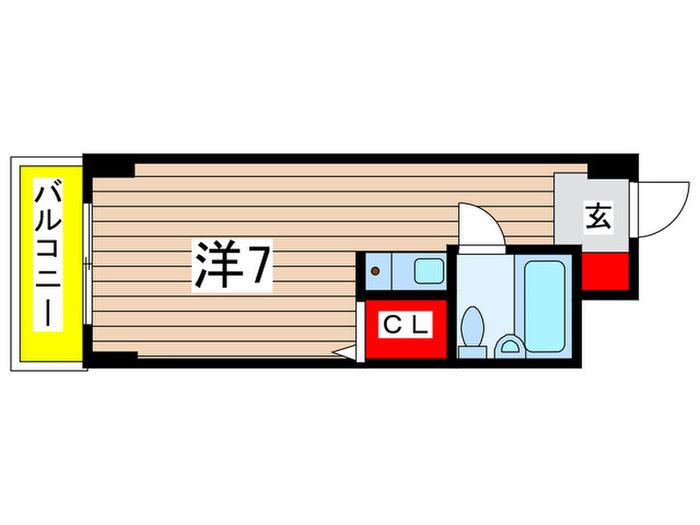 VILLAGE HOUSE千葉南(ワンルーム/3階)の間取り写真
