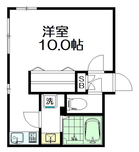 ブランシェ江古田(1K/4階)の間取り写真