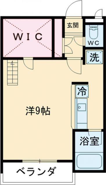 セザンヌ飯村(ワンルーム/2階)の間取り写真