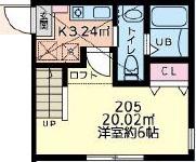 アンチョビ(1SK/2階)の間取り写真