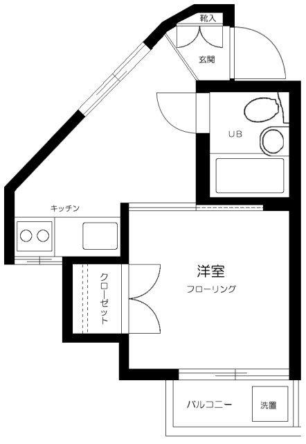 メゾン・セレステ(1K/2階)の間取り写真