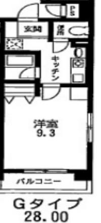リバティ(1K/4階)の間取り写真