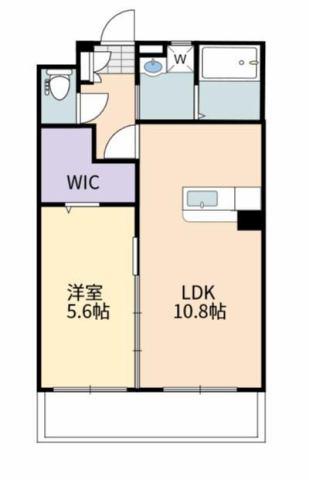 ユーミーマンション西高屋駅前(1LDK/3階)の間取り写真