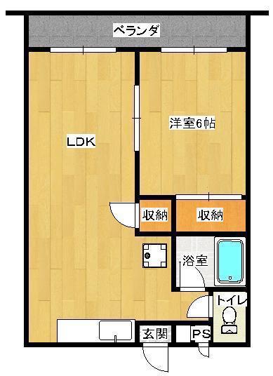 NOBU HOUSE(1LDK/2階)の間取り写真