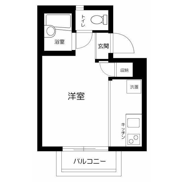 アリエッタ南蒲田(ワンルーム/1階)の間取り写真