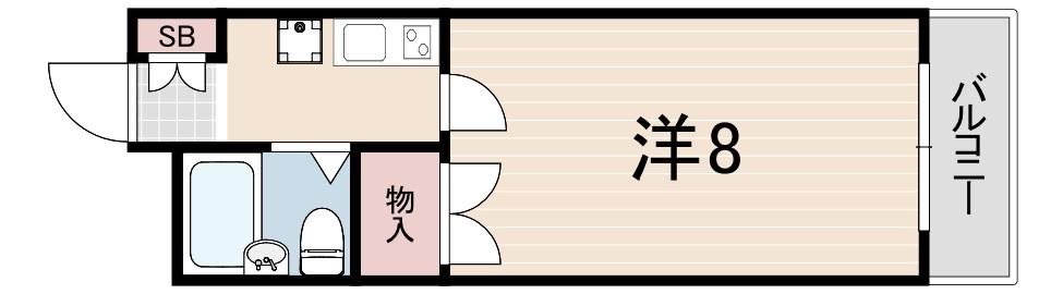 澤村マンション(1K/2階)の間取り写真