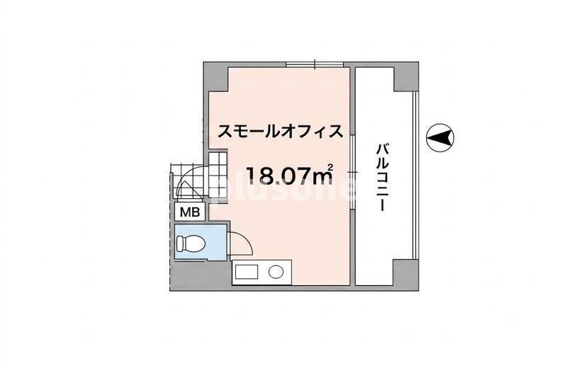 ビクトワーレ(1K/6階)の間取り写真