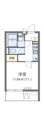 クレイノアンジュ鶴間(1K/3階)の間取り写真