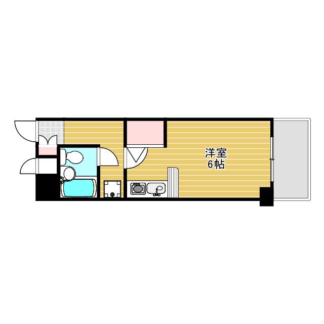 ダイアパレス塚本II番館(1K/5階)の間取り写真