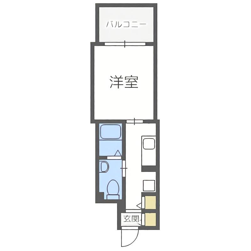 レジディア南1条(1K/15階)の間取り写真