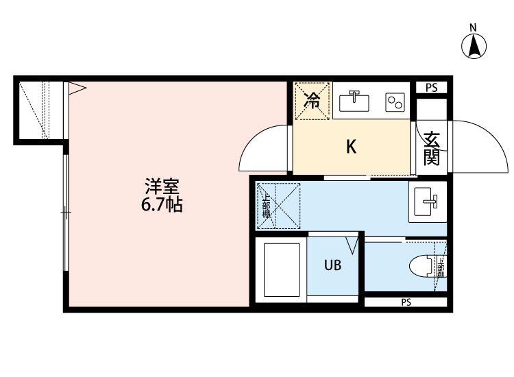 ROBOT HOME 東綾瀬(1K/2階)の間取り写真