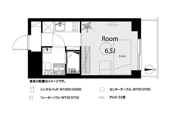 ライオンズマンション代々木第2(ワンルーム/5階)の間取り写真