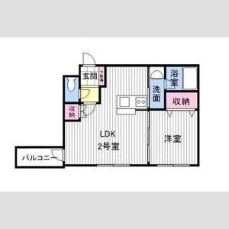 モルティーニ平岸(1LDK/4階)の間取り写真