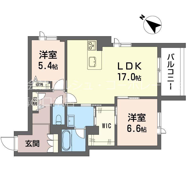サクラ ステージ(2LDK/1階)の間取り写真
