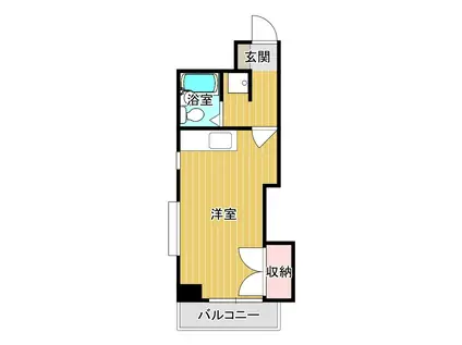 下関KSKビルド(ワンルーム/7階)の間取り写真