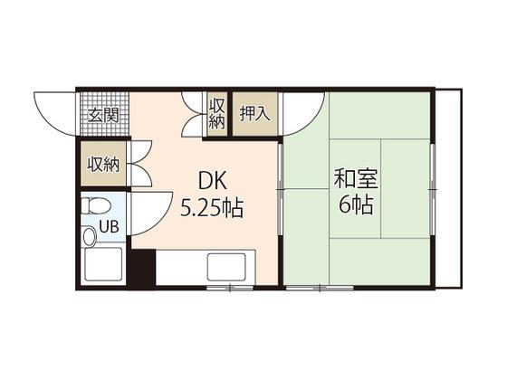 第2アソヌママンション(2DK/1階)の間取り写真