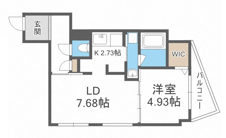 FARNESTひばりが丘(1LDK/5階)の間取り写真